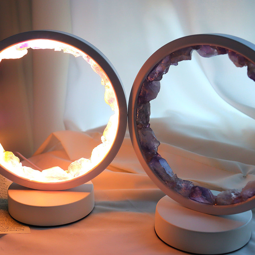 Amethyst Halo Lamp