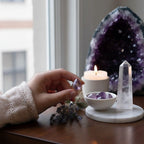 Ascendancy Gems gold-filled ring with a multifaceted teardrop amethyst gemstone. Elegant design for everyday wear.